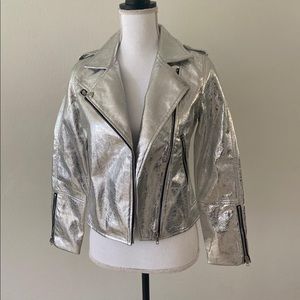 Gray Metallic Jacket